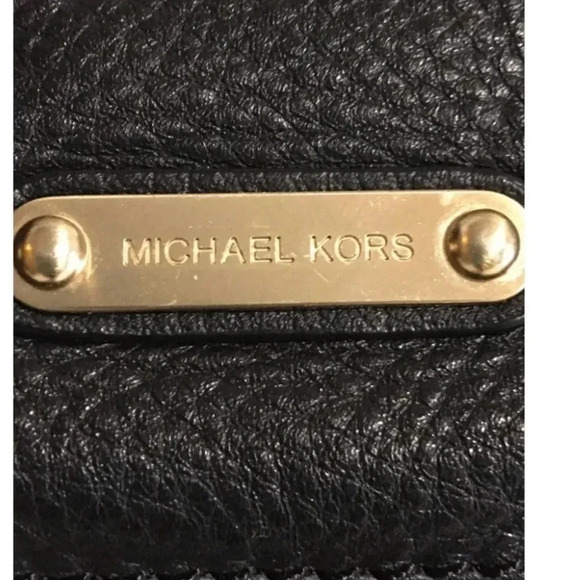 Michael Kors black leather shoulder handbag - Picture 5 of 12